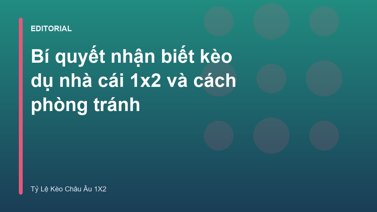 Minh họa về việc phân tích kèo dụ nhà cái 1x2